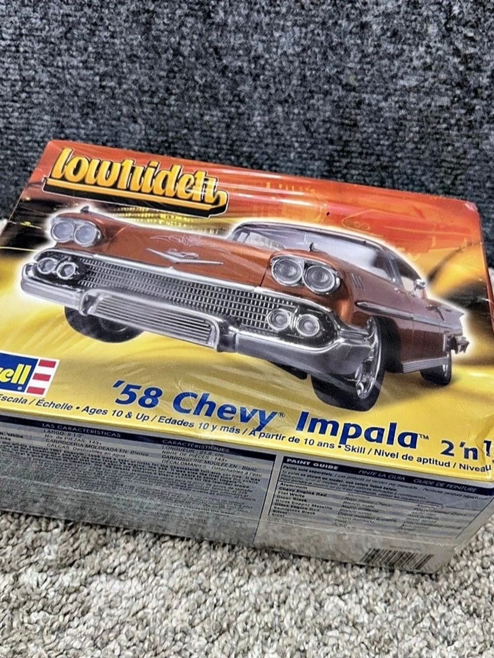 1958 Chevy Impala Lowrider Model Car Kit by Revell 2 in 1